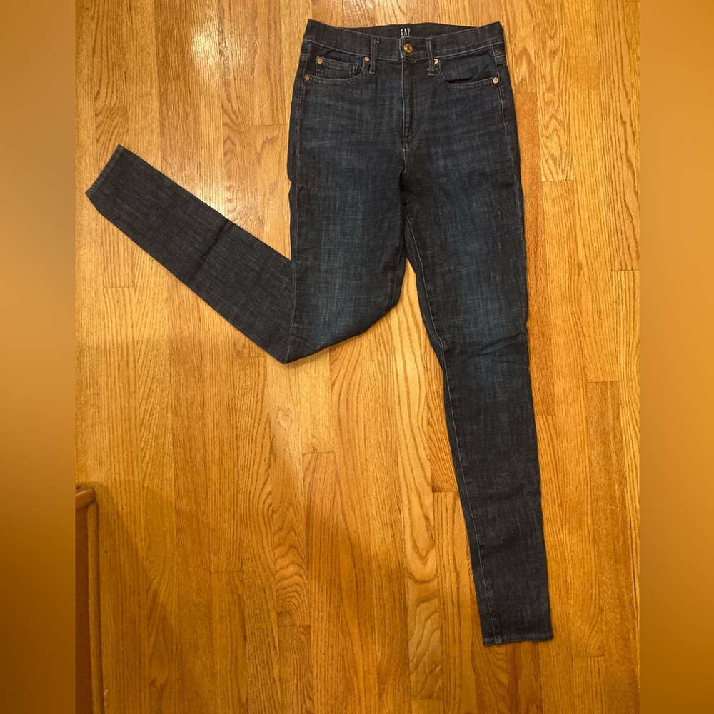 Gap Womens jeans dark blue true skinny 28 tall